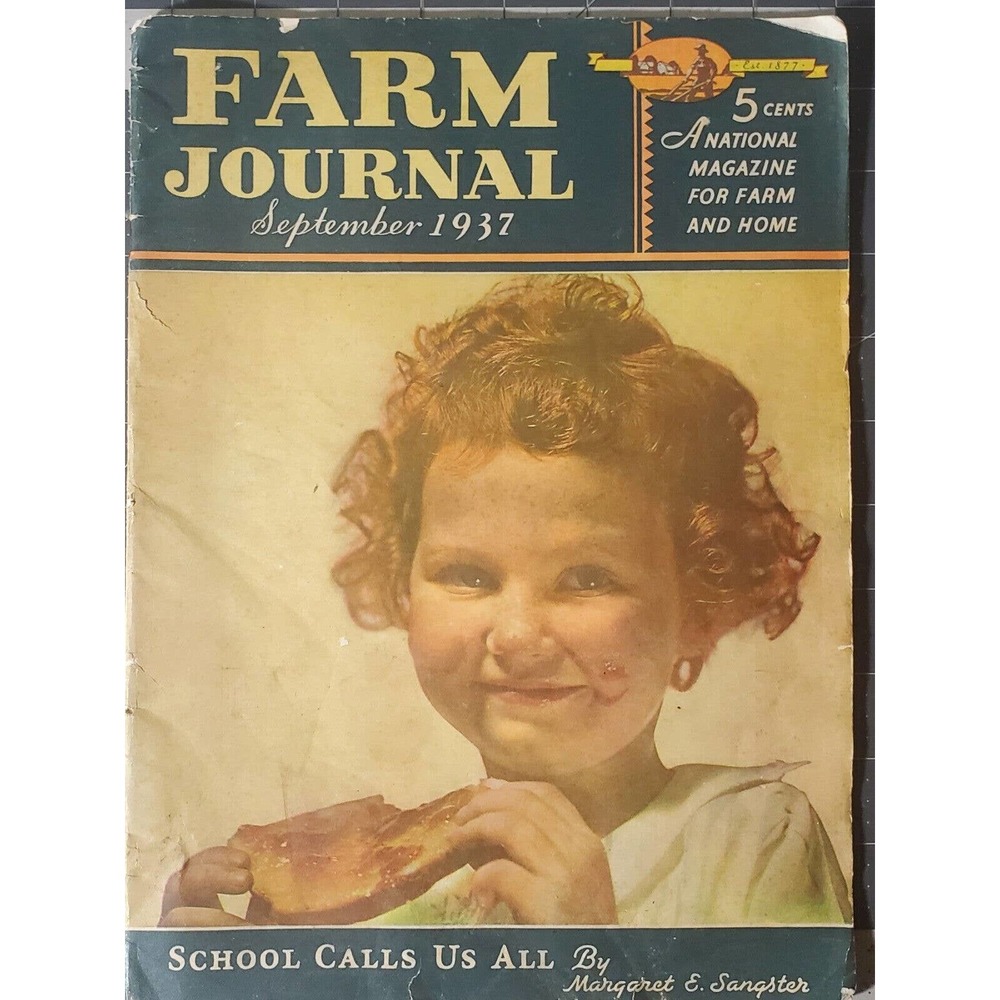 Farm Journal Magazine September 1937 Original